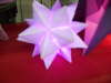 10 cm weiß mit lila LED